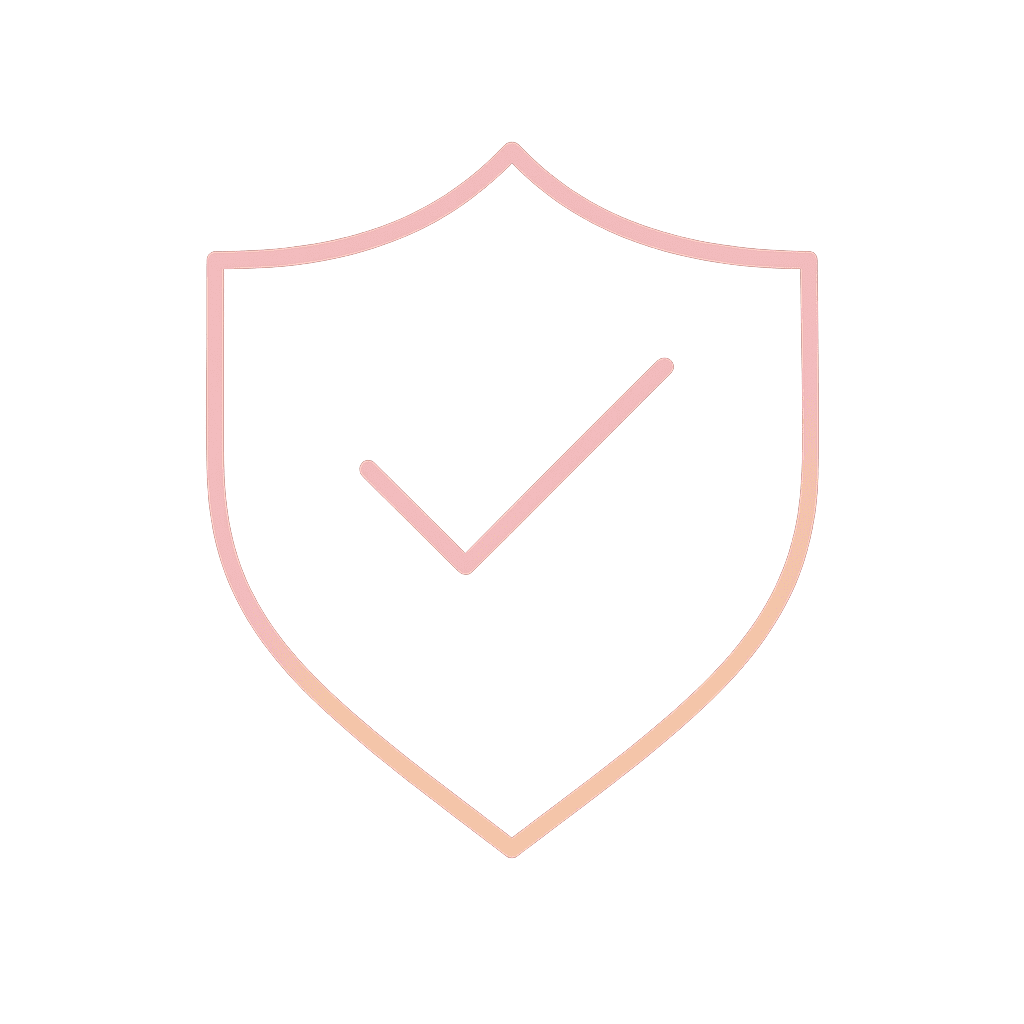 Best Dental Veneers in Dubai — How to Define True Quality | LumiQuest Dental Circle Premium gradient shield with a checkmark, symbolizing LumiQuest’s independent vetting and trust framework
